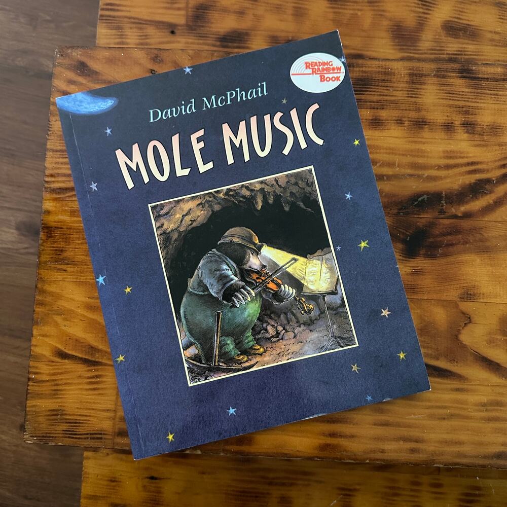 Vintage 2001 Mole Music Reading Rainbow Paperback Book
